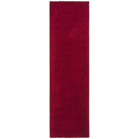 Safavieh 2 ft. 3 in. x 10 ft. August Shag 900 Power Loomed Runner Area Rug, Red AUG900Q-210